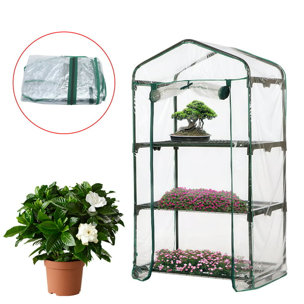 Transparent PVC Plastic Garden Greenhouse Cover Grow Bag Reinforced Replacement